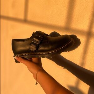 Dr. Martens 1461 Buckle Pull Up Leather Oxford Shoes